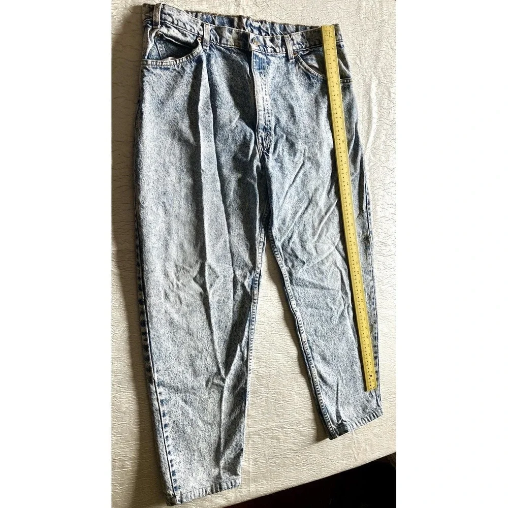 Vtg Mens Levis 550 Acid Wash Blue Jeans Denim W38 L30 TRUE 36 X 27.5